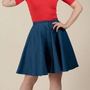 Retro Denim Lita Skirt